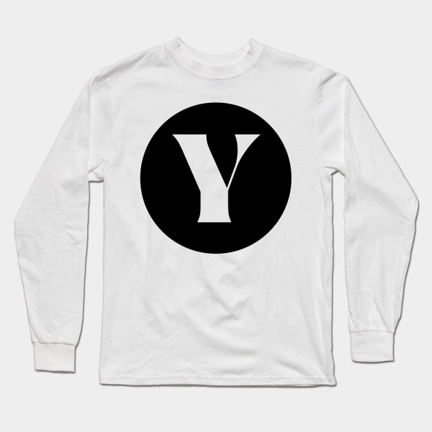 Y (Letter Initial Monogram) Long Sleeve T-Shirt by n23tees